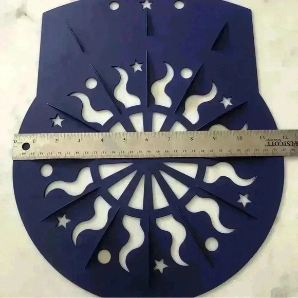 Tupperware Purple Cool'n Lift Cake Pie Rack /  Stencil Celestial Pattern 3344 A - Picture 7 of 8